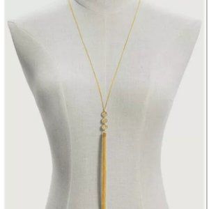 Beautiful Long Tassel Pendant Chain Necklace ~ NWOT